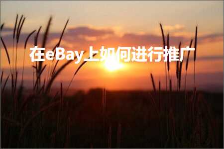 跨境电商知识:在eBay上如何进行推广